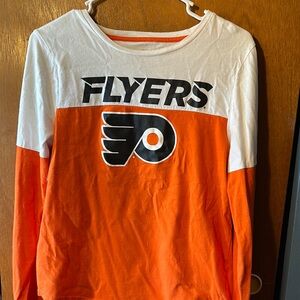 Flyers Kids Long Sleeve Shirt - Orange and White